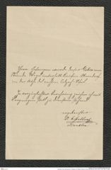Nachlass Franz Steindachner, Postkarte von Wilhelm Peters an Franz Steindachner (24.05.1881), Inv.Nr. 393.01, Seite 2